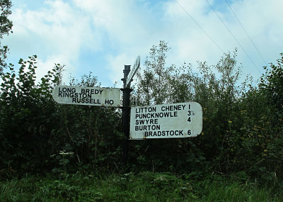 Signpost from the 1950's