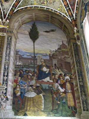 Decoration in Santa Maria della Scala, Siena