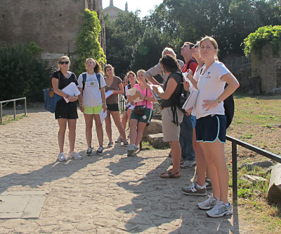 At the Temple of the Vestal Virgins