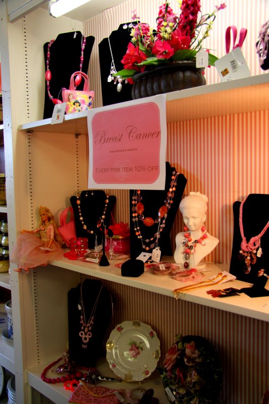 STORE HAVING SALE FOR BREAST CANCER AWARENESS MONTH