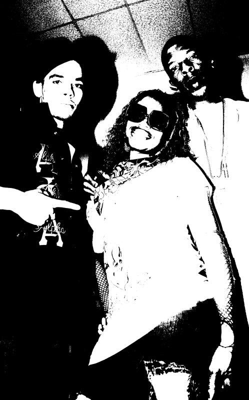 ROMESHA WITH THE DJ AND A RAPPER