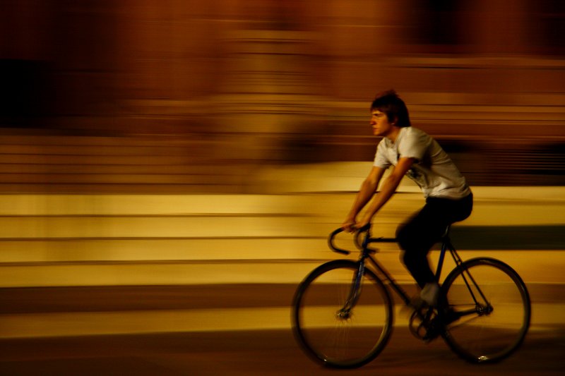 CYCLIST AT THE STATE CAPITOL