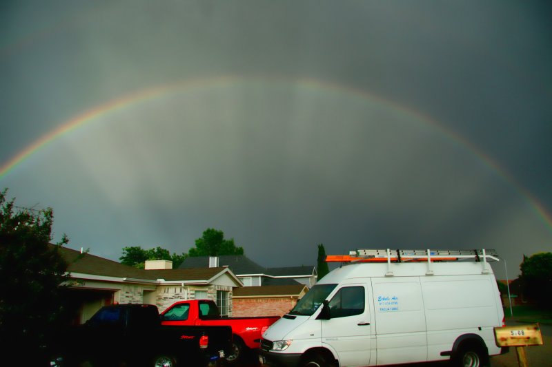 RAINBOW SHOT FROM MY FRONT YARD