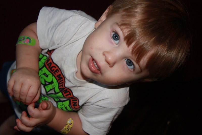 TWO BANDAIDS AND ONE LITTLE BOY