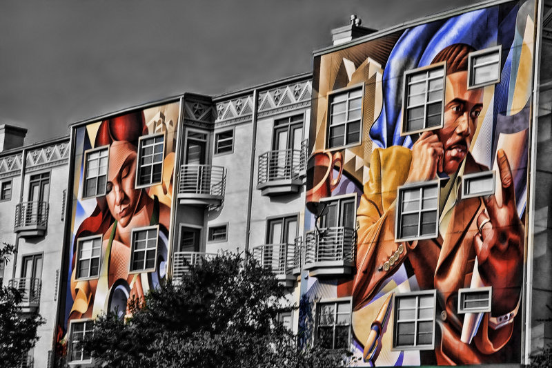 WALL MURALS AND STEEL BALCONIES