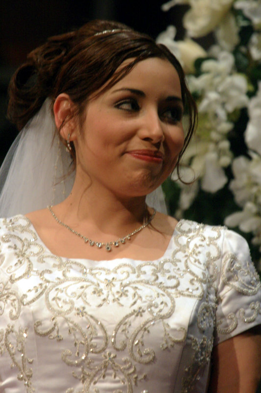 LOOKING AT HER GROOM