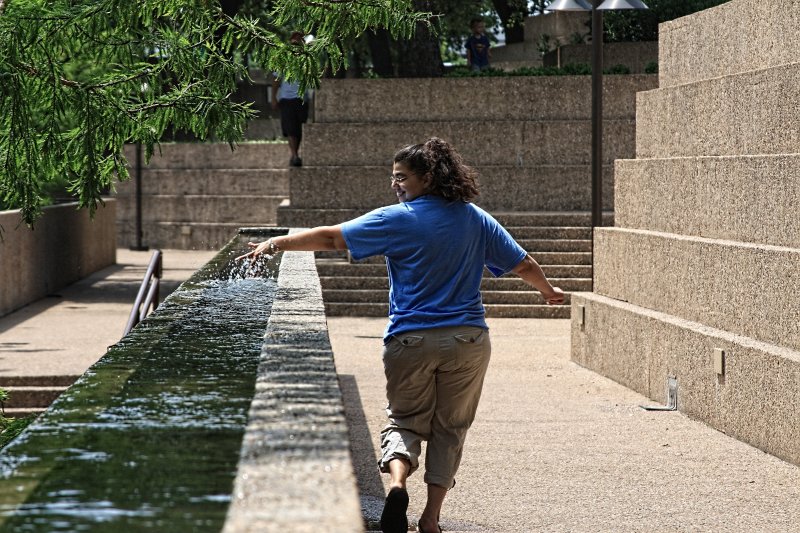 PLAYING IN THE LANDSCAPE WATER