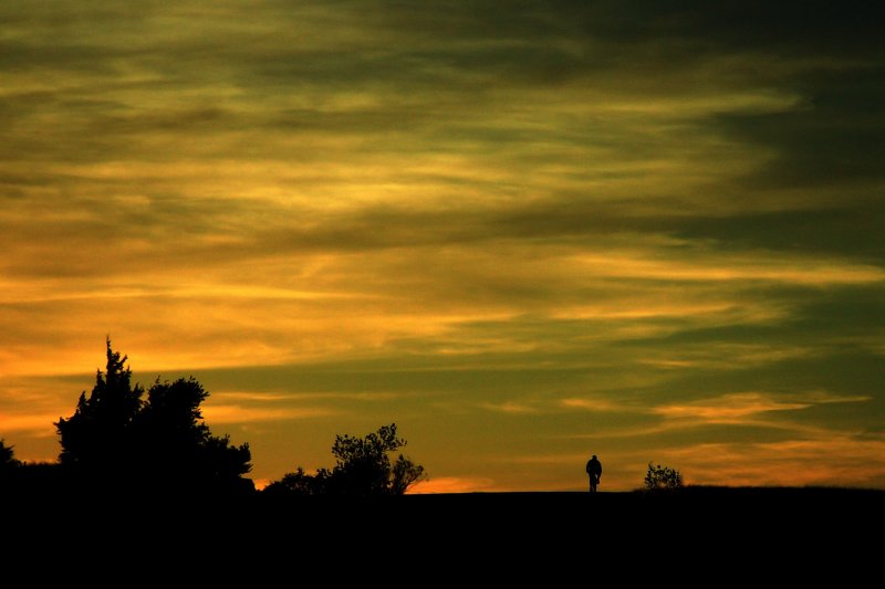 SUNSET BIKER
