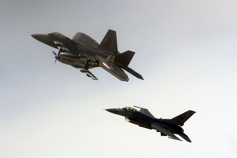 THREE FLYING TOGETHER