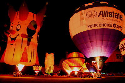 ALL BALLOONS LIT UP