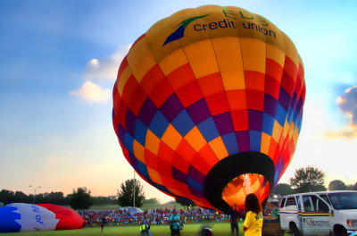 ANOTHER BALLOON BEING FIRED UP