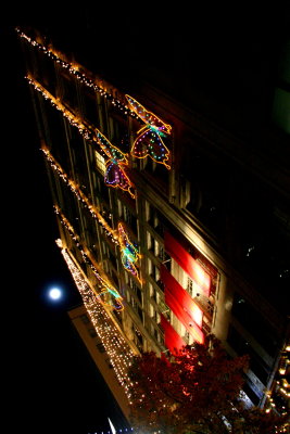 LOOKING UP AT THE MOON FROM NEIMAN MARCUS