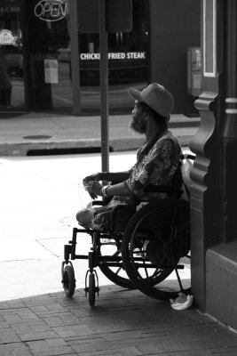 BEGGING IN THE STREET