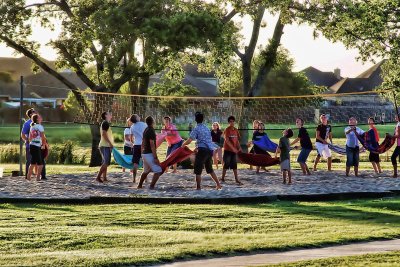 BEACH BLANKET VOLLEYBALL