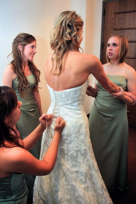 LACING THE DRESS
