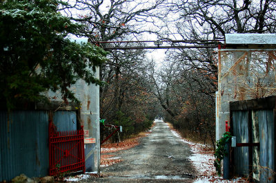 GATEWAY TO THE ROAD THAT GOES TO THE HOUSE BY THE LAKE