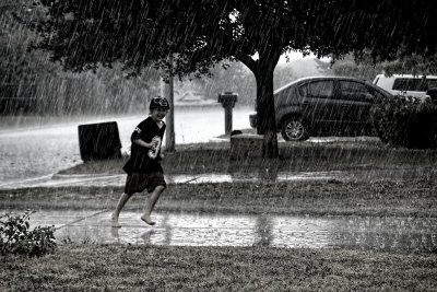 RUNNING IN THE RAIN