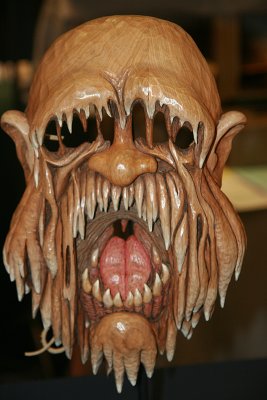 MELTING FACE -- ALL CARVED OUT OF WOOD