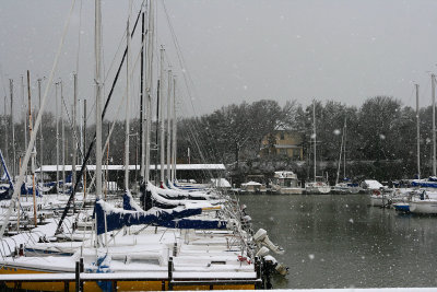 ANOTHER SHOT OF THE SNOW AND SAILBOATS
