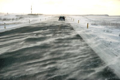 A typical winter sceene from Iceland