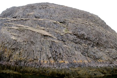 An island made of columnar basalt