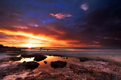 Sunset at Moonta Bay