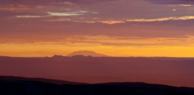 Navajo Mountain from Navajo point. Sunrise
