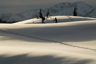 Snowshoers on Paul Ridge