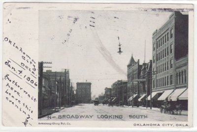 OK Oklahoma City N Broadway Looking South 1906 postmark.jpg
