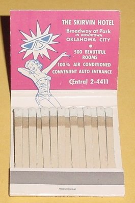 OK Oklahoma City Skirvin Sun Suite matchbook b.jpg