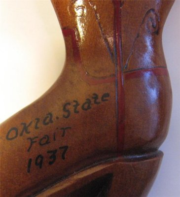 OK Oklahoma State Fair 1937 wooden boot souvenir b.jpg