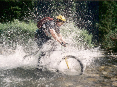 Alan E  If I get enough speed maybe I won't get wet  WRONG!