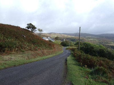Typical road on the Isle of Mull