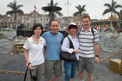 Janice, Alvin, Ivy, Bob  Government Palace,  Lima, Peru
