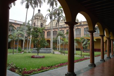 Colonial courtyard in Lima, Peru