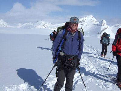 Mike on the Wapta Icefield