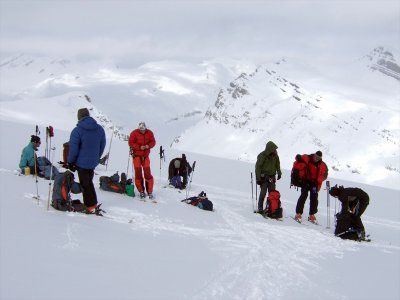 Prepare to ski the Diableret Glacier
