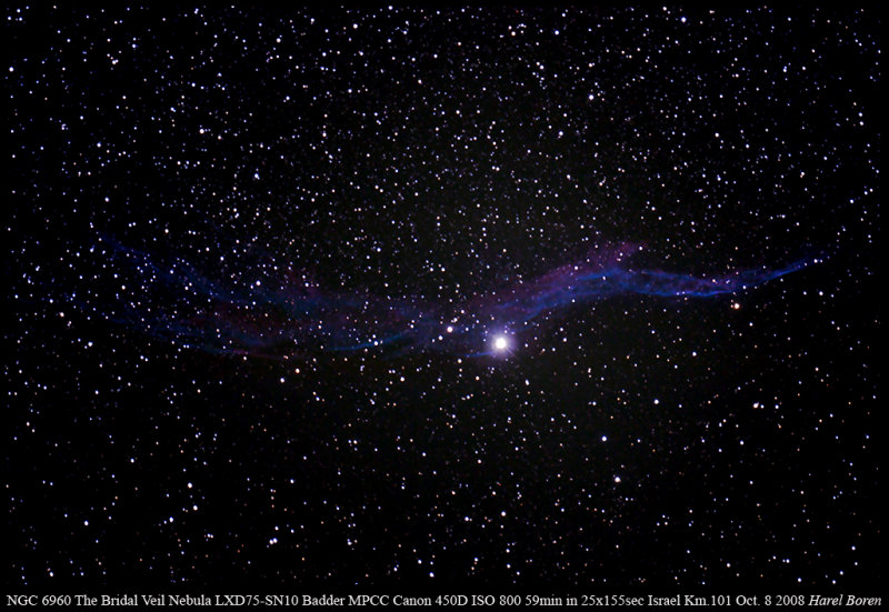 NGC 6960 The Bridal Veil Nebula