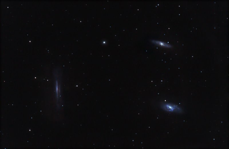 Leo Triplet - M65, M66, and NGC 3628