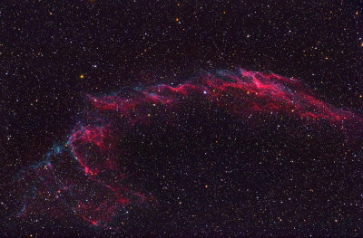 C33 NGC 6992 The Eastern Veil Nebula - zoom in 1000pix