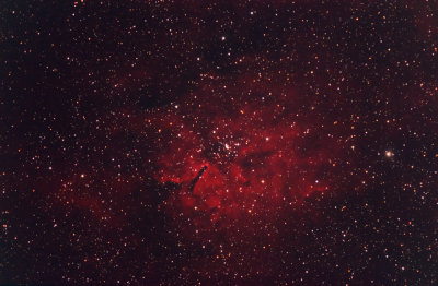 NGC 6820 (SH2-86) / NGC 6823 (Cr 405) (Emission Nebula & Open Cluster) in Vulpecula.