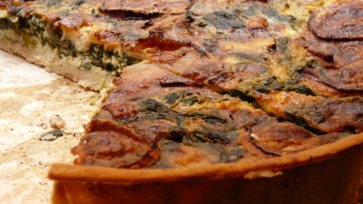 cheese and spinach quiche
