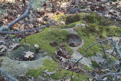 Indian grinding stone