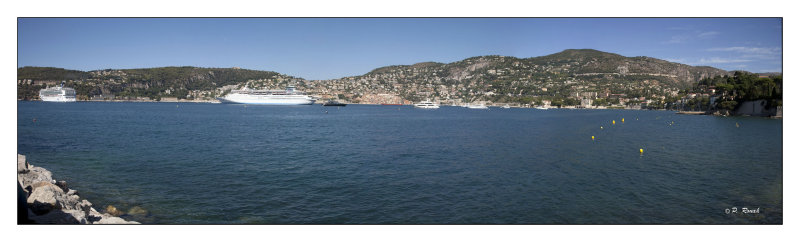 Panoramique : Baie de Villefranche