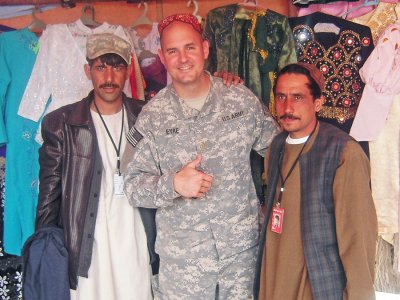 David and two Afghans