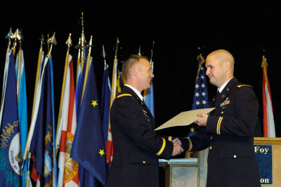 David receiving Diploma
