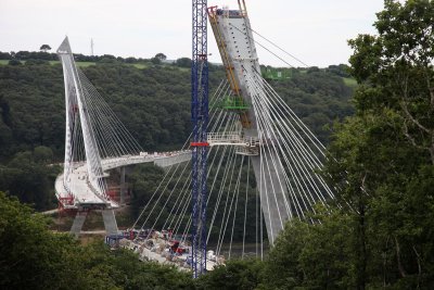 Trnez bridge in construction