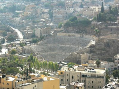 The Roman Amphitheater in downtown Amman