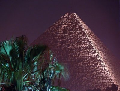 Cheops Pyramid at night