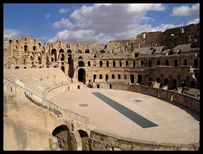 A Borrowed Picture of the Colisseum at El Djem.